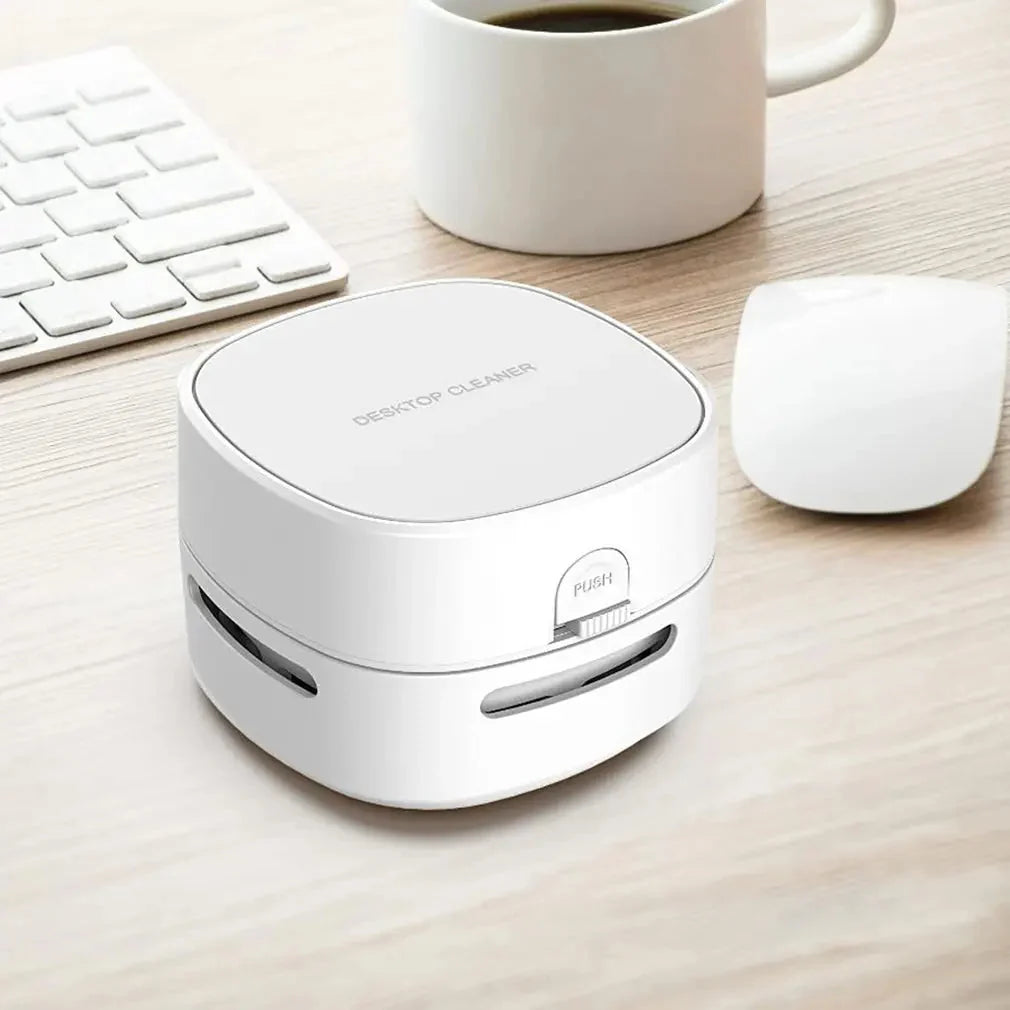 Mini Desktop Vacuum 360° Suction Cordless Quiet