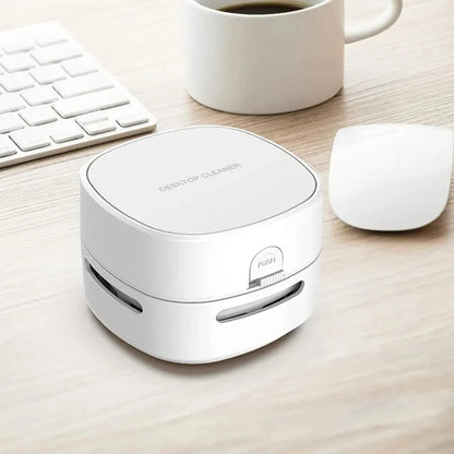 Mini Desktop Vacuum 360° Suction Cordless Quiet