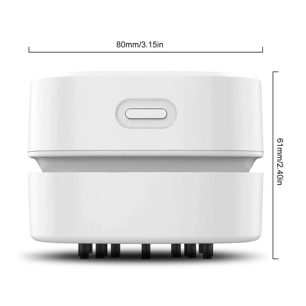 Mini Desktop Vacuum 360° Suction Cordless Quiet