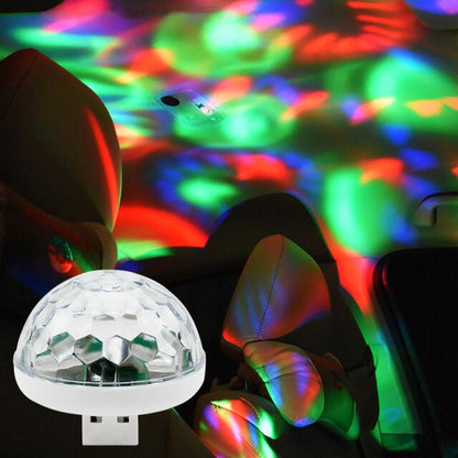 Mini Disco Ball USB-Powered & Beat-Activated 7 Light Modes