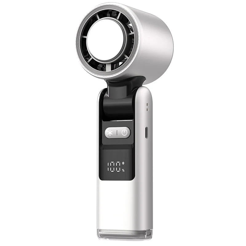 Mini Fan Ice-Cooling LED Display Rechargeable