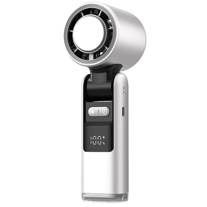 Mini Fan Ice-Cooling LED Display Rechargeable