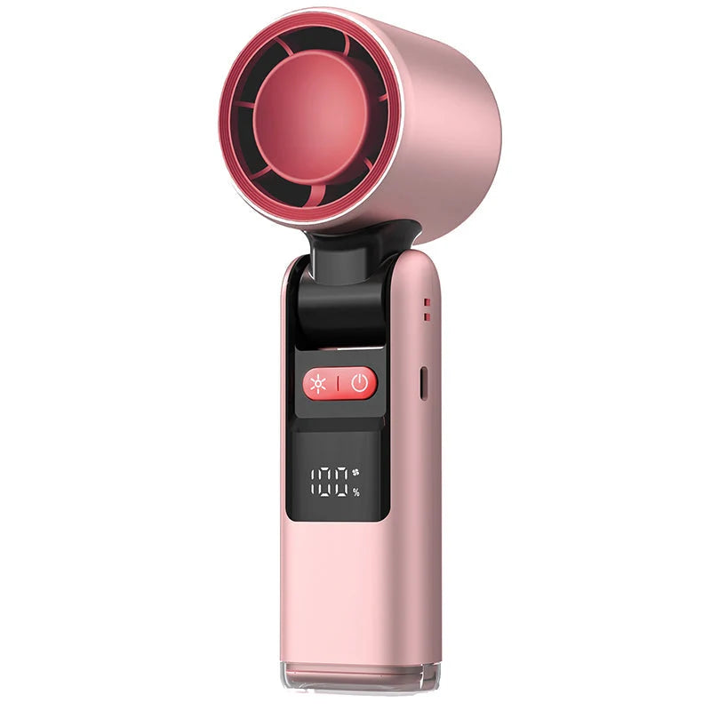 Mini Fan Ice-Cooling LED Display Rechargeable