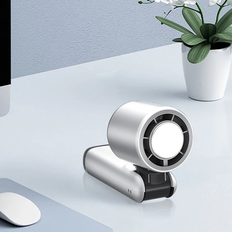 Mini Fan Ice-Cooling LED Display Rechargeable