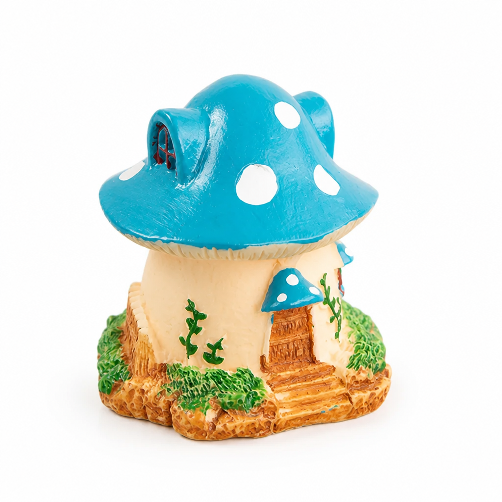 Mini Garden Ornament Hand-Painted Weather-Resistant Resin Indoor & Outdoor