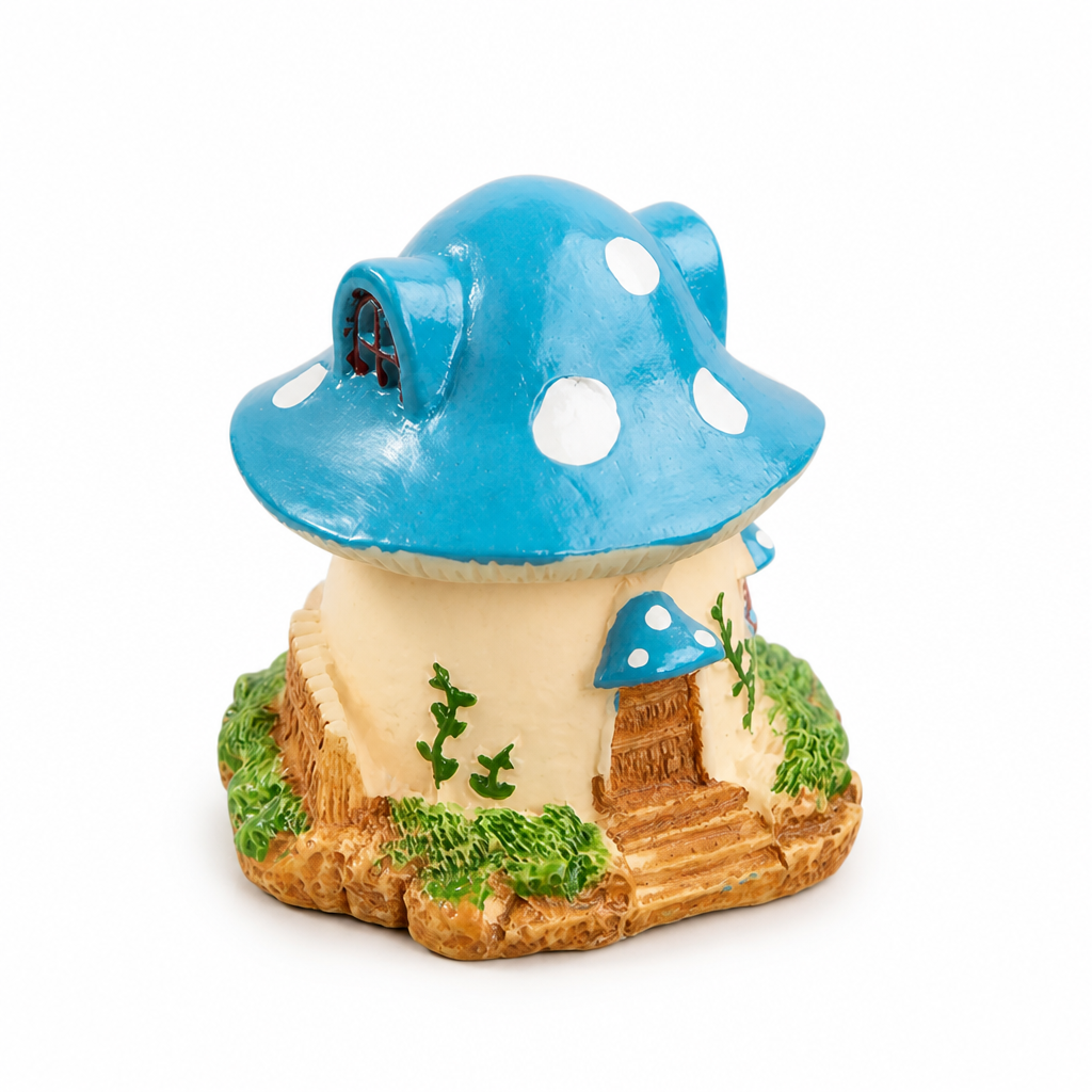 Mini Garden Ornament Hand-Painted Weather-Resistant Resin Indoor & Outdoor