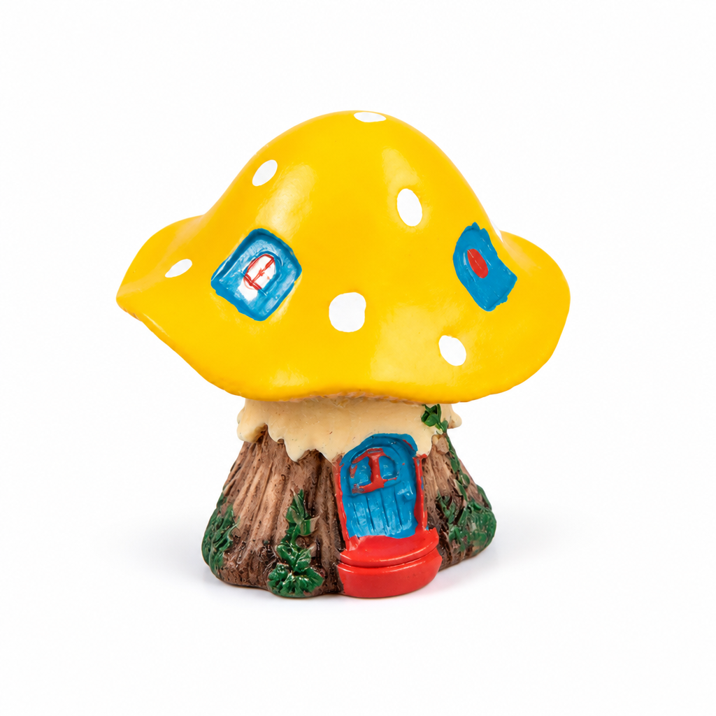 Mini Garden Ornament Hand-Painted Weather-Resistant Resin Indoor & Outdoor