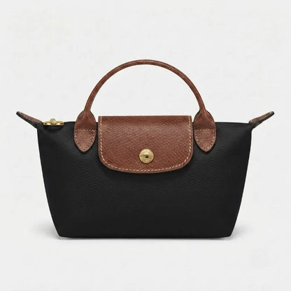 Mini Handbag Lightweight Polyamide Leather Trim Crossbody