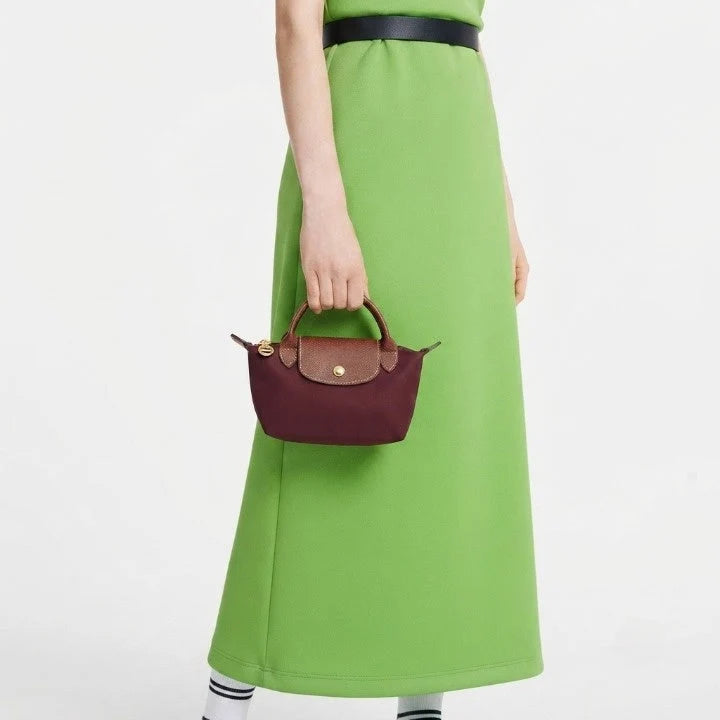 Mini Handbag Lightweight Polyamide Leather Trim Crossbody