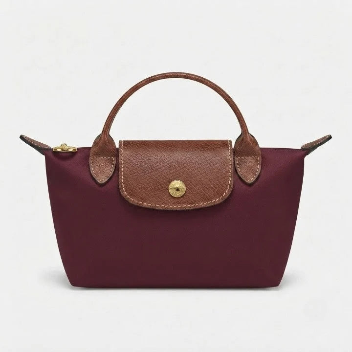 Mini Handbag Lightweight Polyamide Leather Trim Crossbody