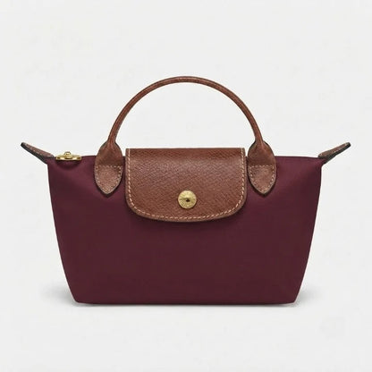 Mini Handbag Lightweight Polyamide Leather Trim Crossbody