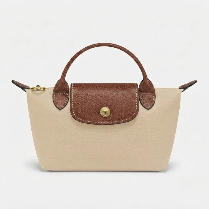 Mini Handbag Lightweight Polyamide Leather Trim Crossbody