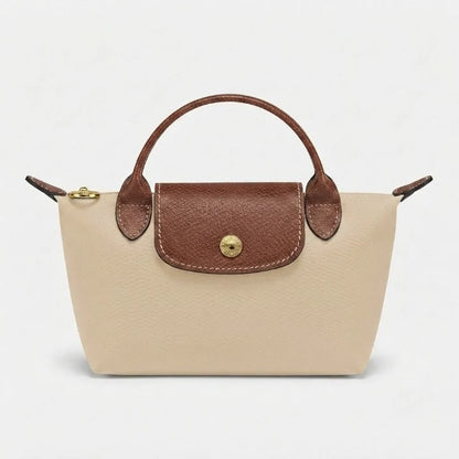 Mini Handbag Lightweight Polyamide Leather Trim Crossbody