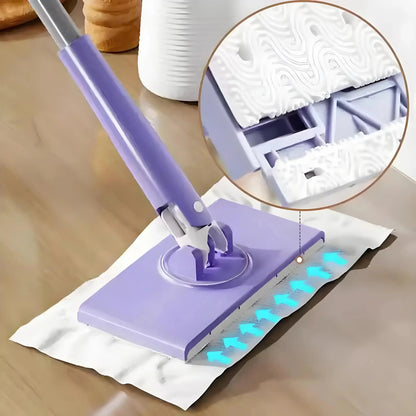 Mini Mop 360° Rotating Push-Eject Cloth Wall Mount