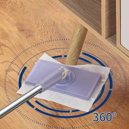Mini Mop 360° Rotating Push-Eject Cloth Wall Mount