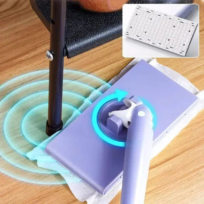 Mini Mop 360° Rotating Push-Eject Cloth Wall Mount