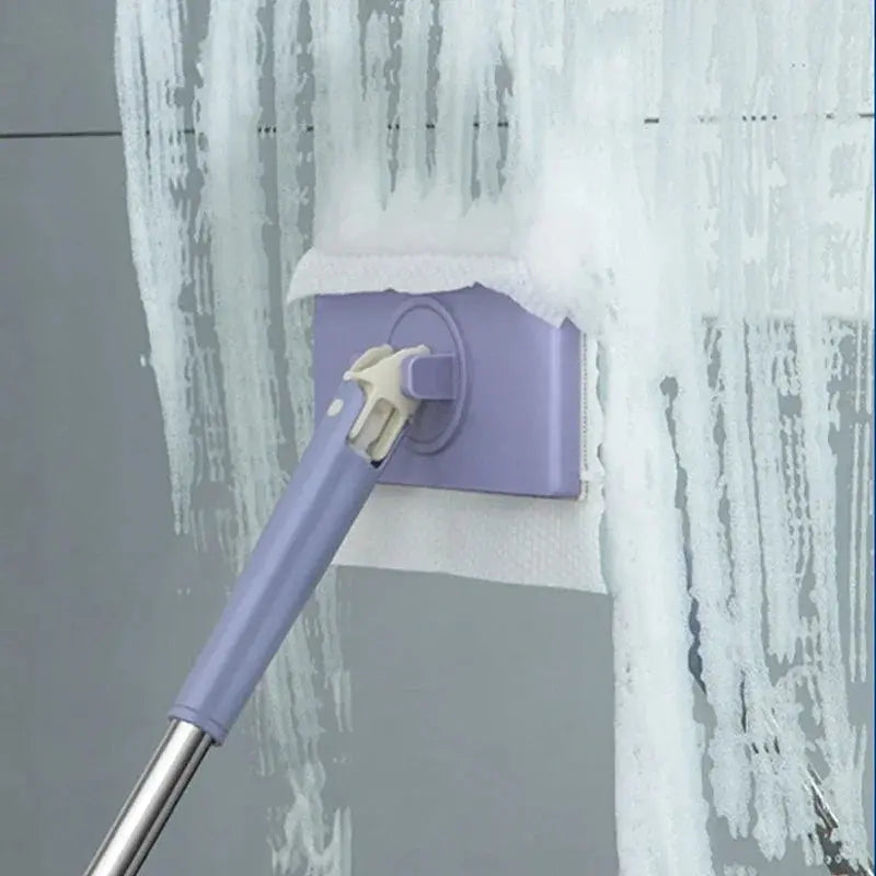 Mini Mop 360° Rotating Push-Eject Cloth Wall Mount