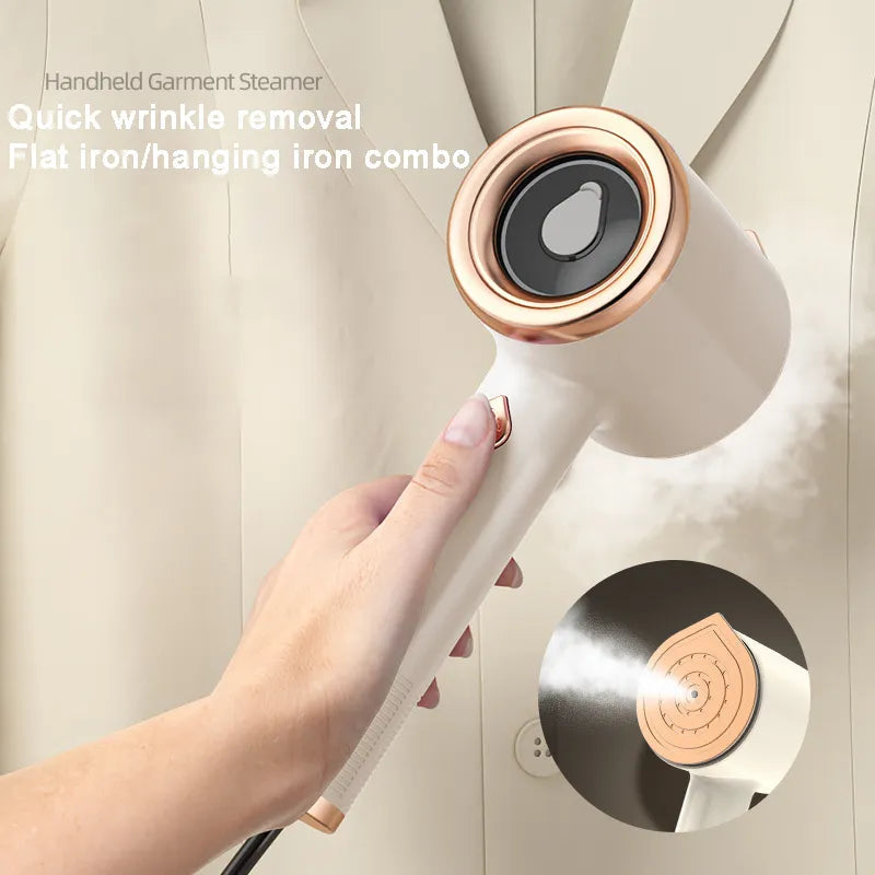Mini Steam Iron Two-In-One Titanium Soleplate