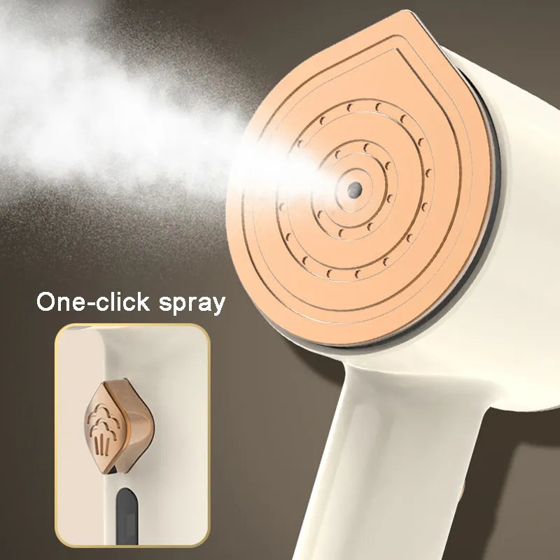 Mini Steam Iron Two-In-One Titanium Soleplate