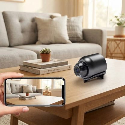 Mini Surveillance Camera 4K Ultra HD 360-Degree Coverage