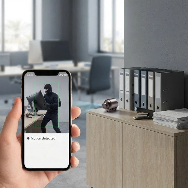 Mini Surveillance Camera 4K Ultra HD 360-Degree Coverage