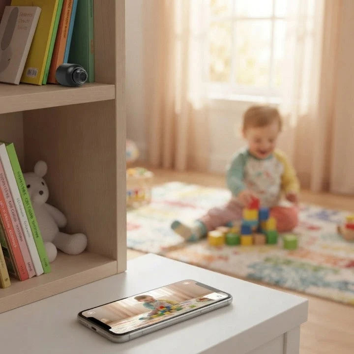 Mini Surveillance Camera 4K Ultra HD 360-Degree Coverage