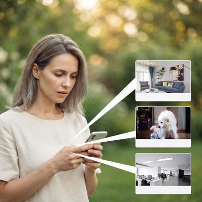 Mini Surveillance Camera 4K Ultra HD 360-Degree Coverage