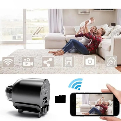 Mini Surveillance Camera 4K Ultra HD 360-Degree Coverage