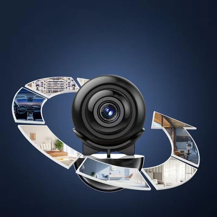 Mini Surveillance Camera 4K Ultra HD 360-Degree Coverage