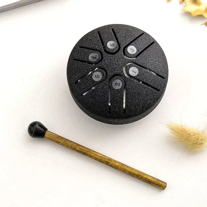 Mini Tongue Drum Metal 6-Note A Major With Mallet
