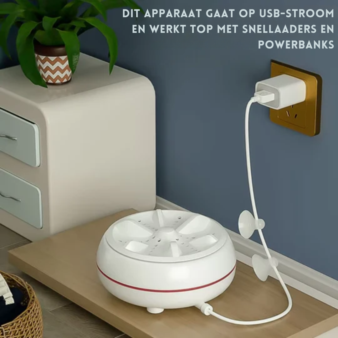 Mini Washing Machine Ultrasonic USB Powered Gentle On Delicates