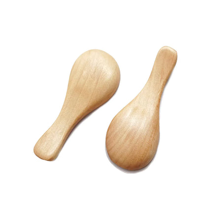 Mini Wooden Spoon Short Handle & Heat-Resistant