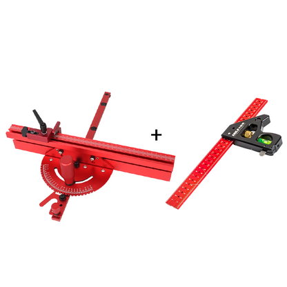 Miter Gauge Adjustable 0–60° Anodized Aluminum