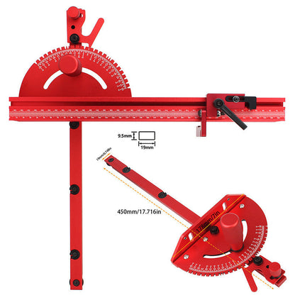 Miter Gauge Adjustable 0–60° Anodized Aluminum