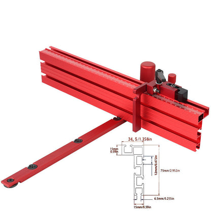 Miter Gauge Adjustable 0–60° Anodized Aluminum