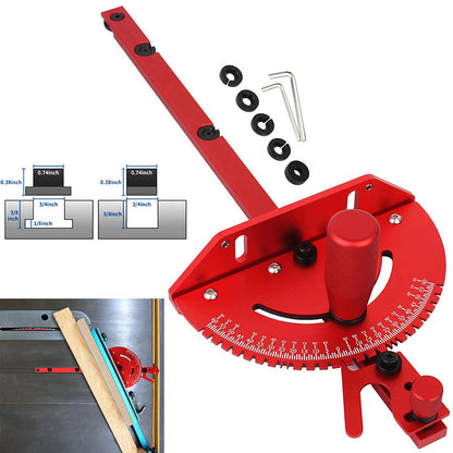 Miter Gauge Adjustable 0–60° Anodized Aluminum