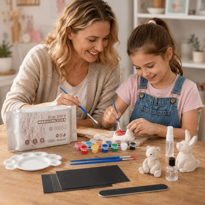 Modeling Clay Set Air-Dry Kaolin Complete Kit