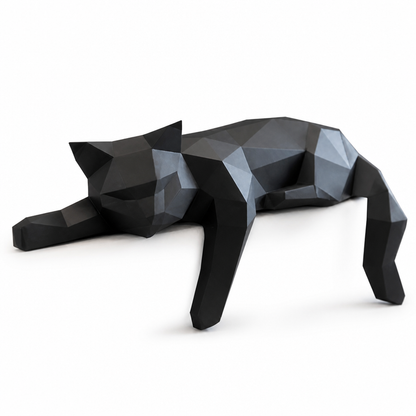 Modern Minimalist Sculptural Tabletop Cat Figurine