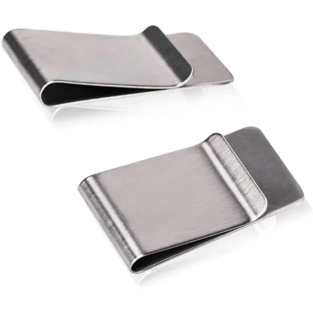 Money Clip Slim Brushed Stainless Steel