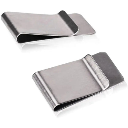 Money Clip Slim Brushed Stainless Steel