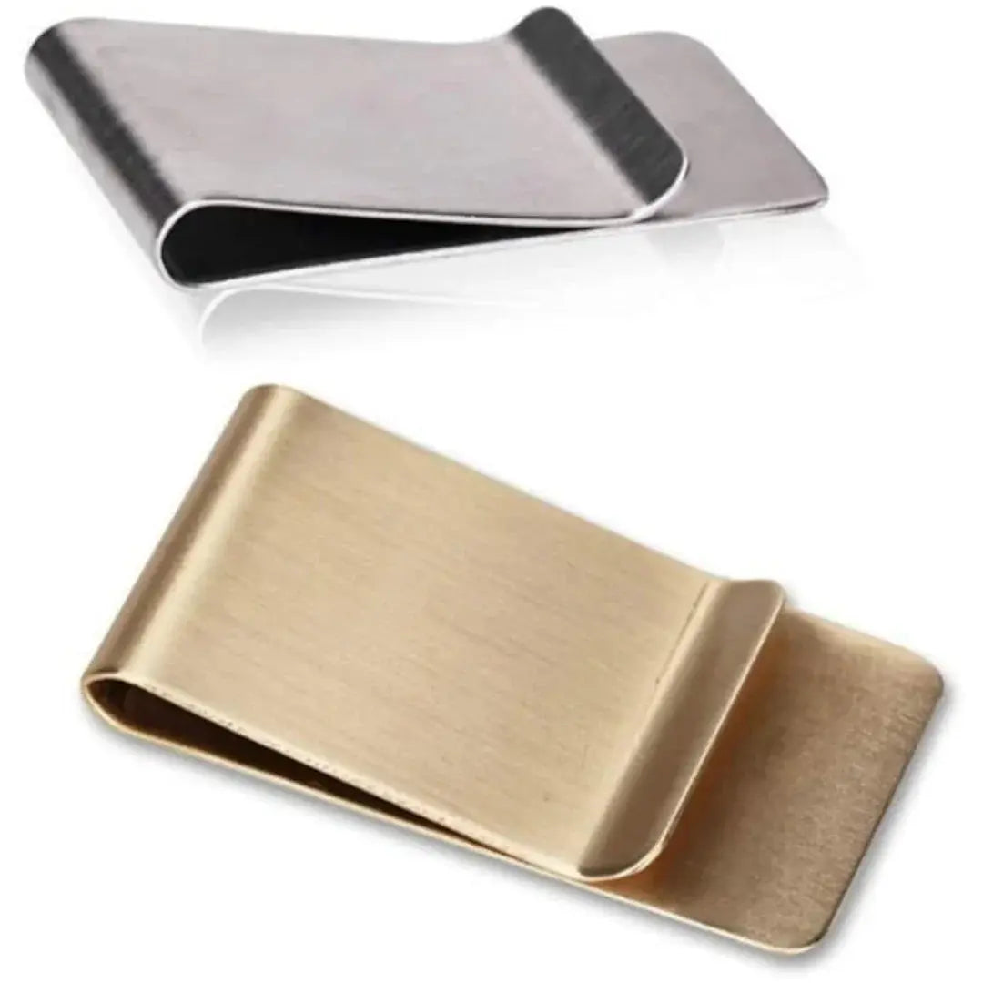 Money Clip Slim Brushed Stainless Steel