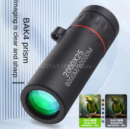 Monocular Telescope 2000x25 HD Phone Holder