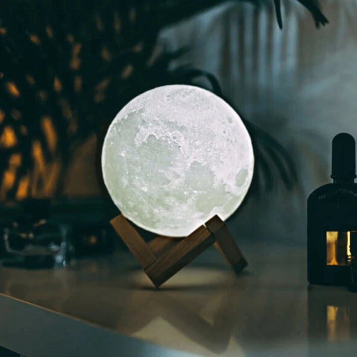 Moon Lamp Realistic Surface Touch Control & USB Rechargeable