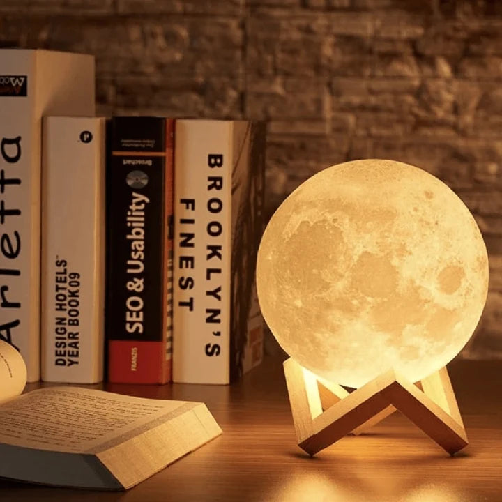 Moon Lamp Realistic Surface Touch Control & USB Rechargeable