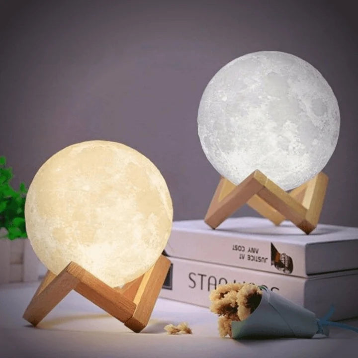 Moon Lamp Realistic Surface Touch Control & USB Rechargeable