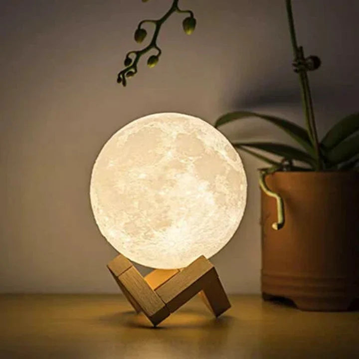 Moon Lamp Realistic Surface Touch Control & USB Rechargeable