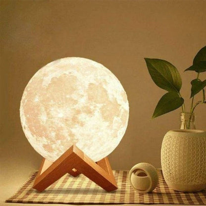 Moon Lamp Realistic Surface Touch Control & USB Rechargeable