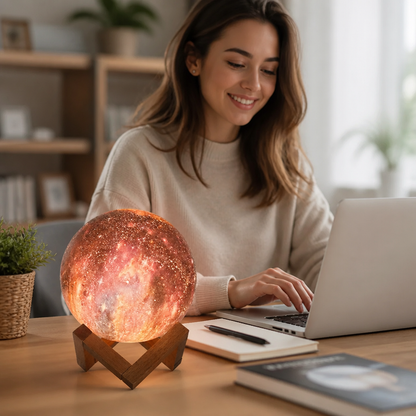 Moon Lamp USB Rechargeable 16 Color Touch & Remote