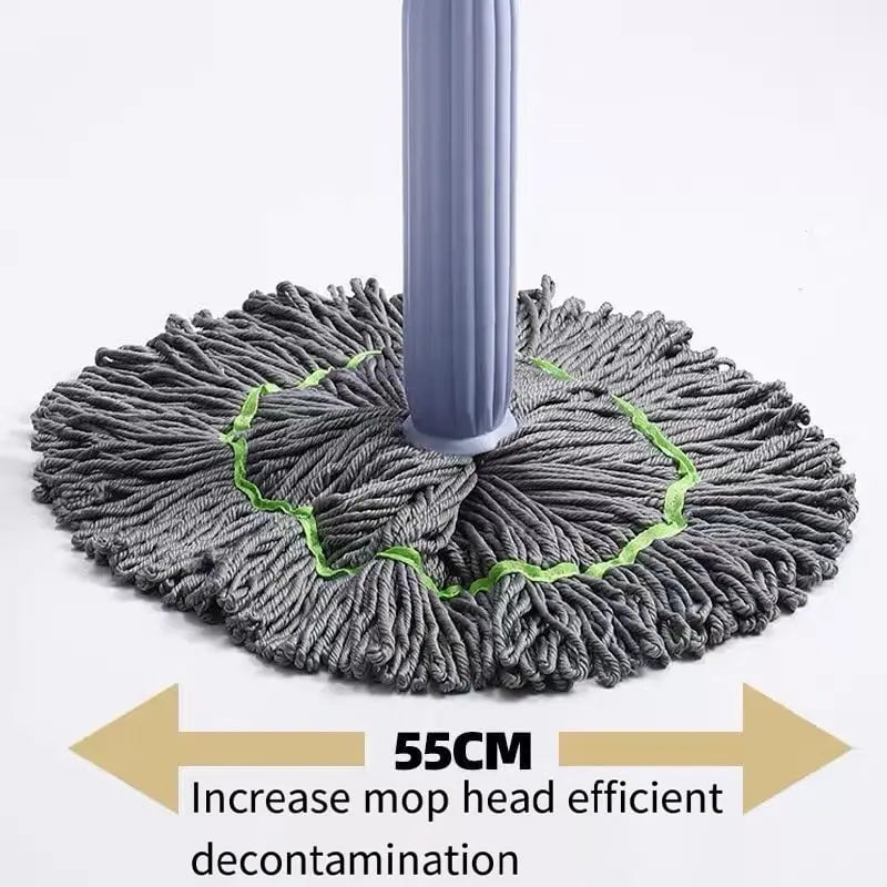Mop Head Hands-Free Self-Wringing 21.7 Inch Microfiber