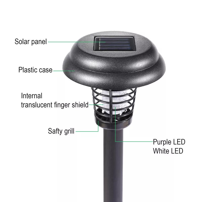 Mosquito Lamp Solar Dual UV & White Light